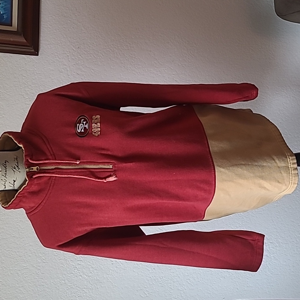 Vintage Embroidered 49ers Quarter Zip